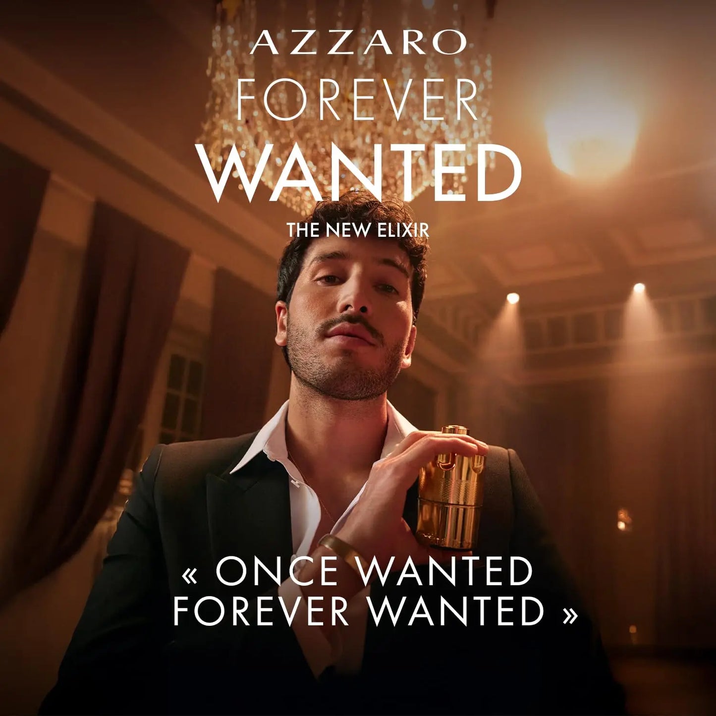 Azzaro - Forever Wanted Elixir - Mens Cologne - with Notes of Raspberry, Cardamom, and Leather Accord 100ml/ 3.4 Fl Oz