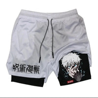 Anime Printed Double Layer Casual Shorts