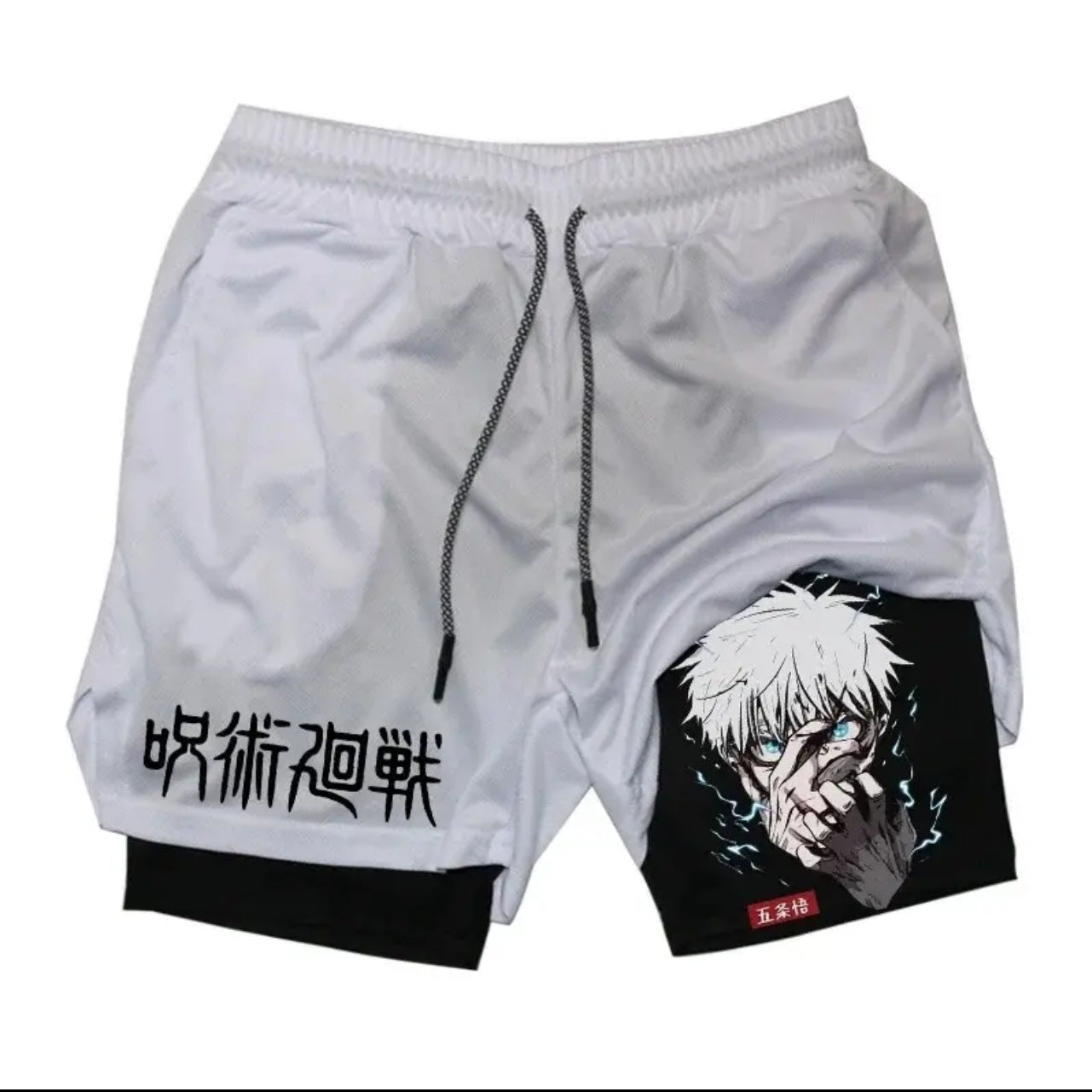 Anime Printed Double Layer Casual Shorts