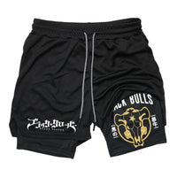 Anime Print Double Layer Casual Shorts