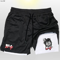 Mens 2D Printed Running Training Shorts