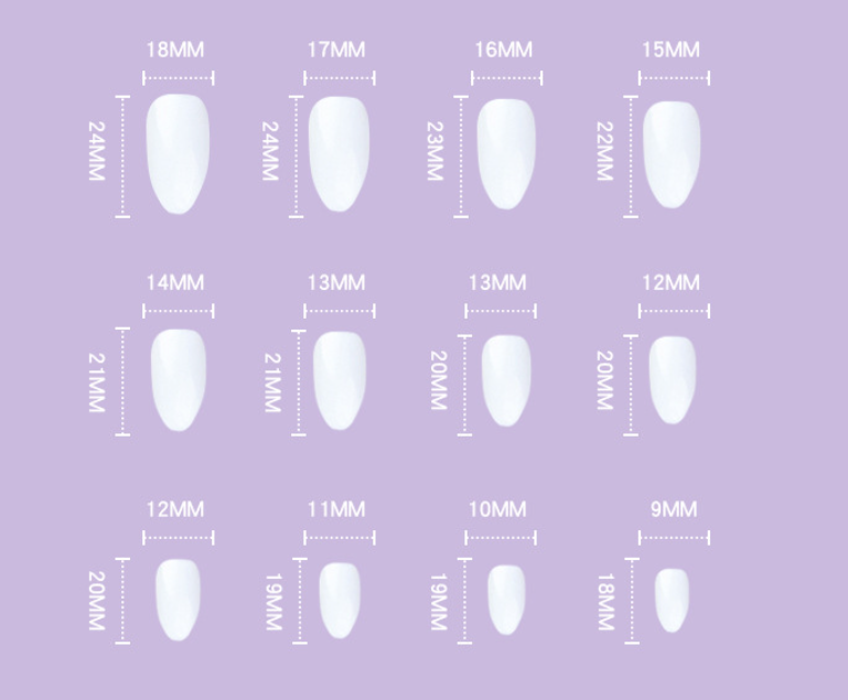 Wave Minimalist Series Pointed Wearing Nail Products