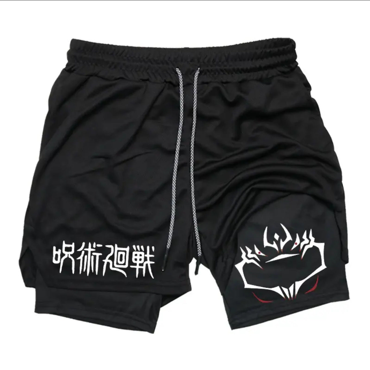 Anime Printed Double Layer Casual Shorts