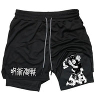 Anime Printed Double Layer Casual Shorts