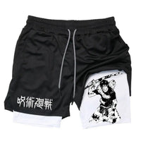 Anime Printed Double Layer Casual Shorts