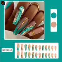 Ballet Wave Line Detachable Finished Product Nail Stickers