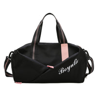 Sports gym bag women's wet and dry shoes