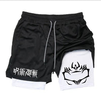 Anime Printed Double Layer Casual Shorts