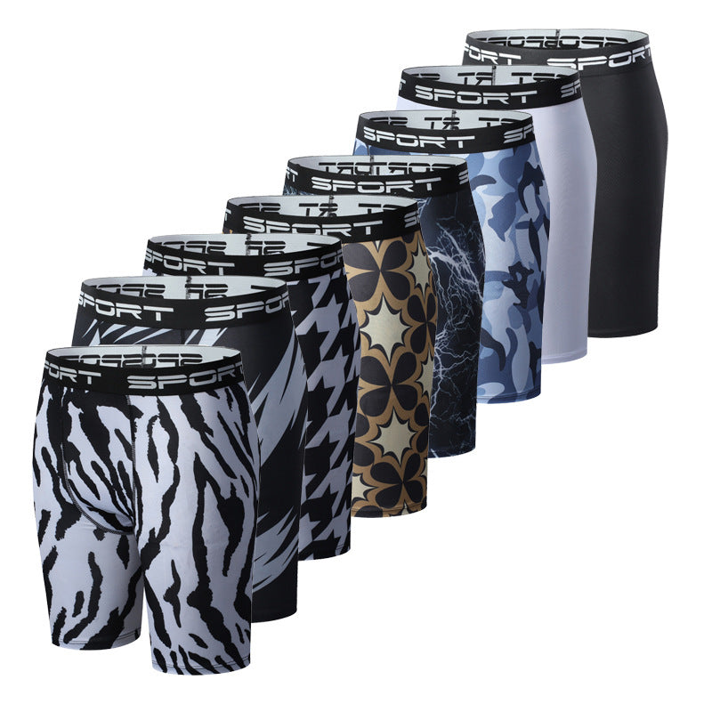 Mens Quick Dry Elastic Sports Shorts
