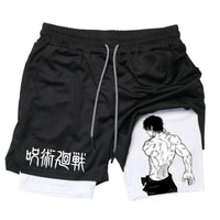 Anime Printed Double Layer Casual Shorts