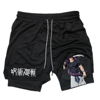 Anime Printed Double Layer Casual Shorts