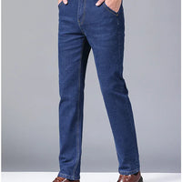 2025 Men's New Men's Fashion Casual Jeans Classic Style Casual Stretch Slim Fit Jeans Men's Denim Pants Black Blue Men's Style