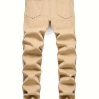 Men's street paint printed jeans and jeans