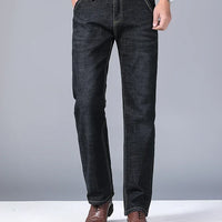 2025 Men's New Men's Fashion Casual Jeans Classic Style Casual Stretch Slim Fit Jeans Men's Denim Pants Black Blue Men's Style