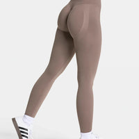 New Women's Color Blocking Yoga Leggings Seamless Knited Tights High Waist Hip Liftting Gym Workout Solid Color Sports Pants