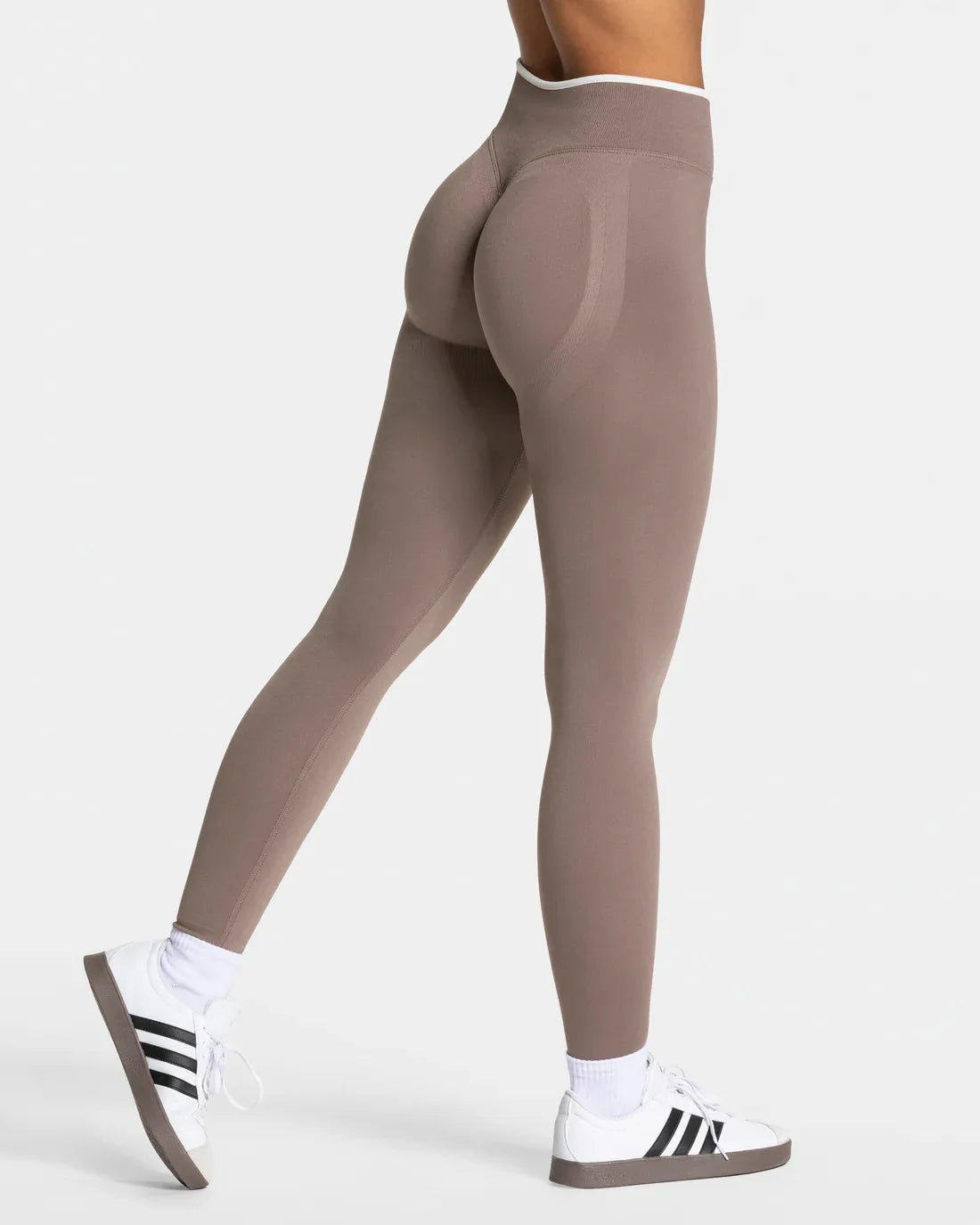 New Women's Color Blocking Yoga Leggings Seamless Knited Tights High Waist Hip Liftting Gym Workout Solid Color Sports Pants