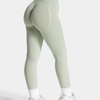New Women's Color Blocking Yoga Leggings Seamless Knited Tights High Waist Hip Liftting Gym Workout Solid Color Sports Pants