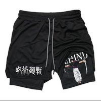 Anime Printed Double Layer Casual Shorts