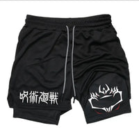 Anime Printed Double Layer Casual Shorts