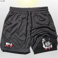 Mens 2D Printed Running Training Shorts