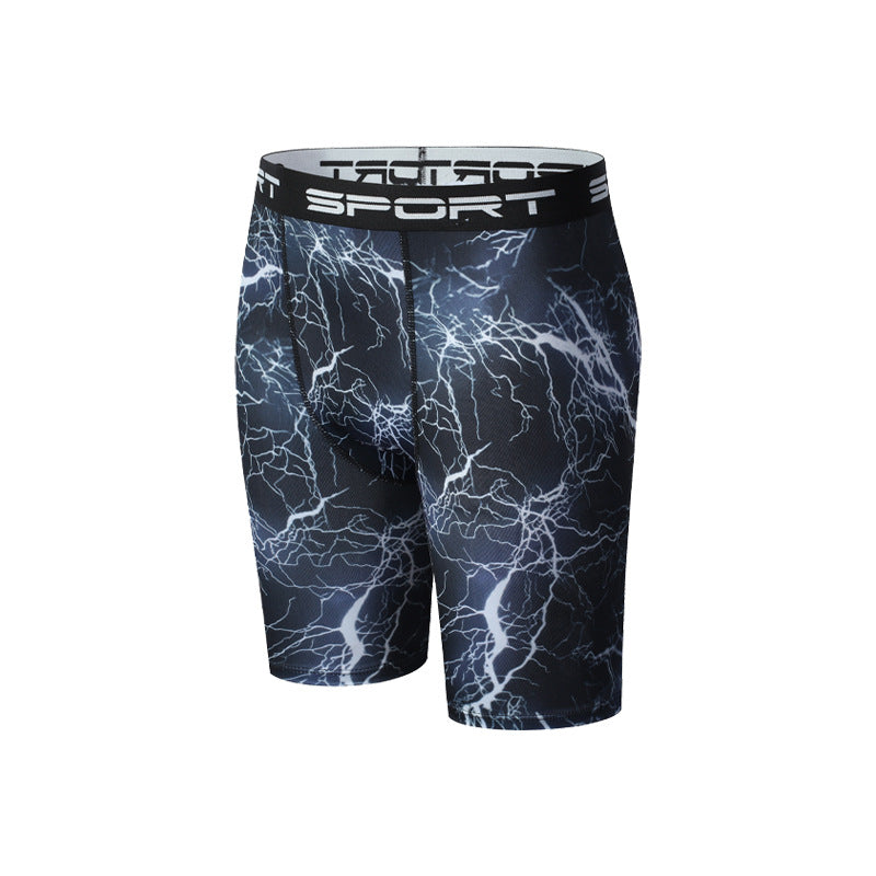 Mens Quick Dry Elastic Sports Shorts